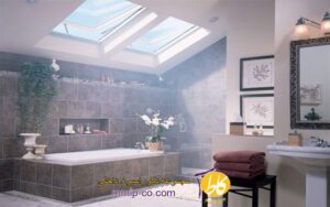 7 ایده جالب از حمام های دارای نورگیر