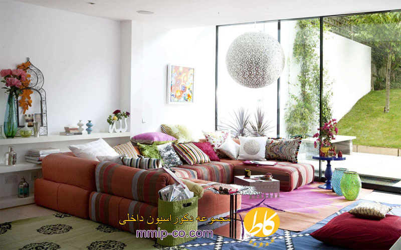 7 طرح داخلی رنگی برای اتاق نشیمن