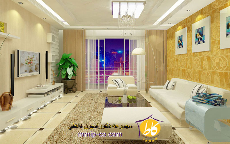 9 ایده از طراحی اتاق نشیمن با دیوار زرد