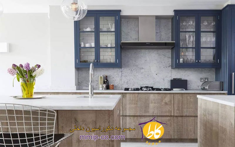 5 ایده زیبا برای استفاده از کابینت آشپزخانه آبی